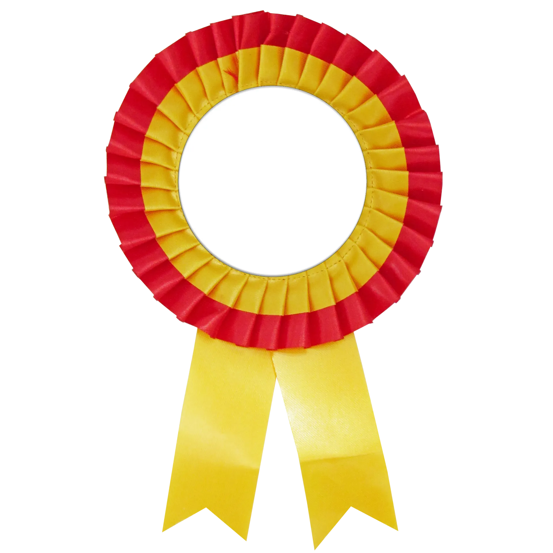 Ribbon Badge Double Line No.12 (Yellow/Red)