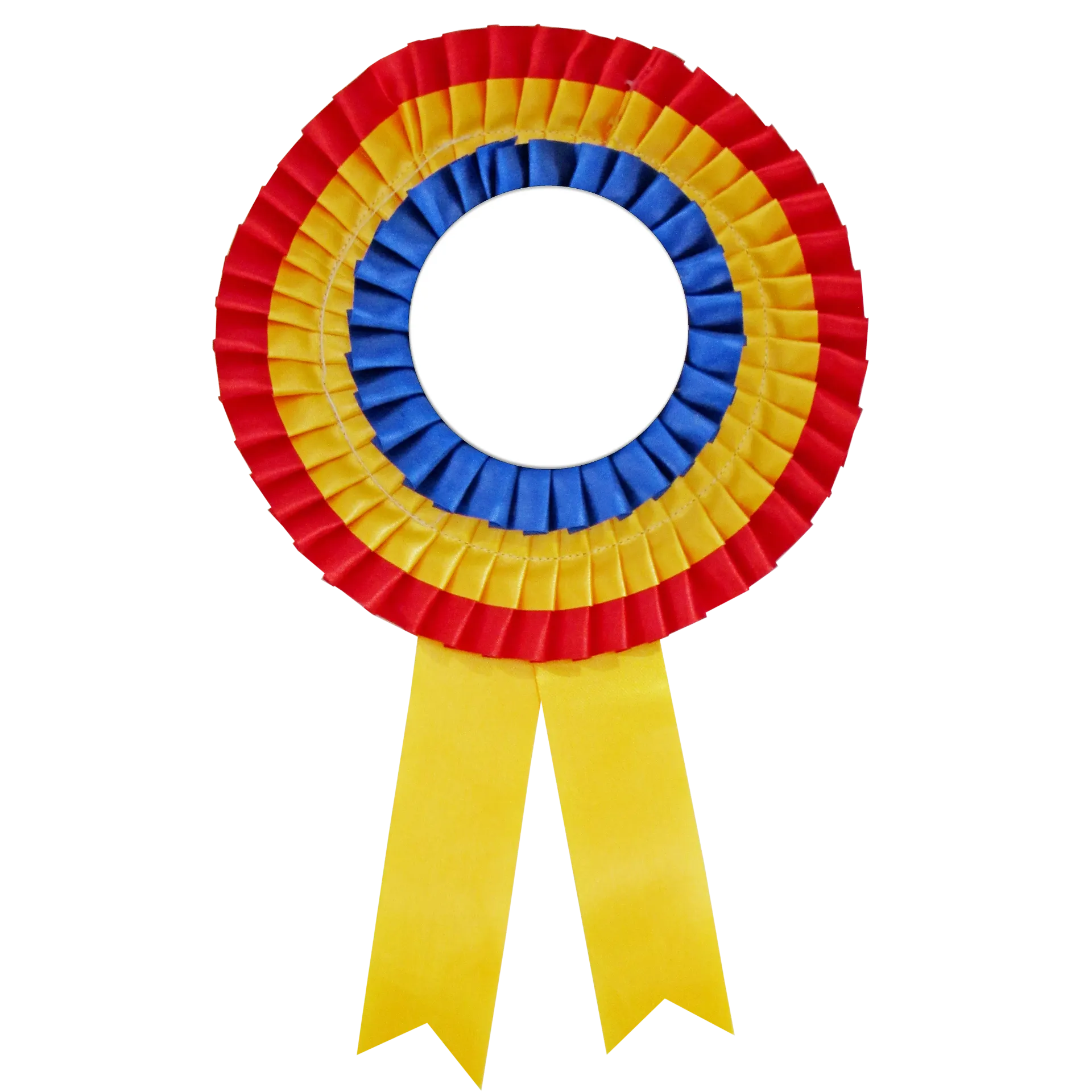 Ribbon Badge Three Line No.14 (Blue/Yellow/Red)