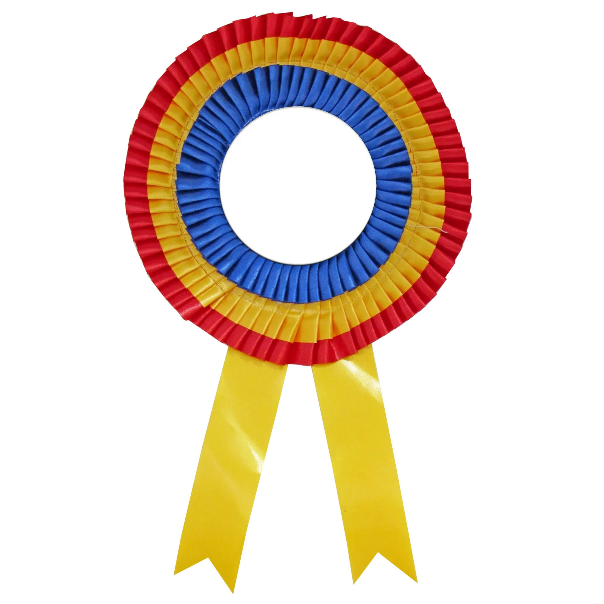 Ribbon Badge Three Line No.20 (Blue/Yellow/Red)