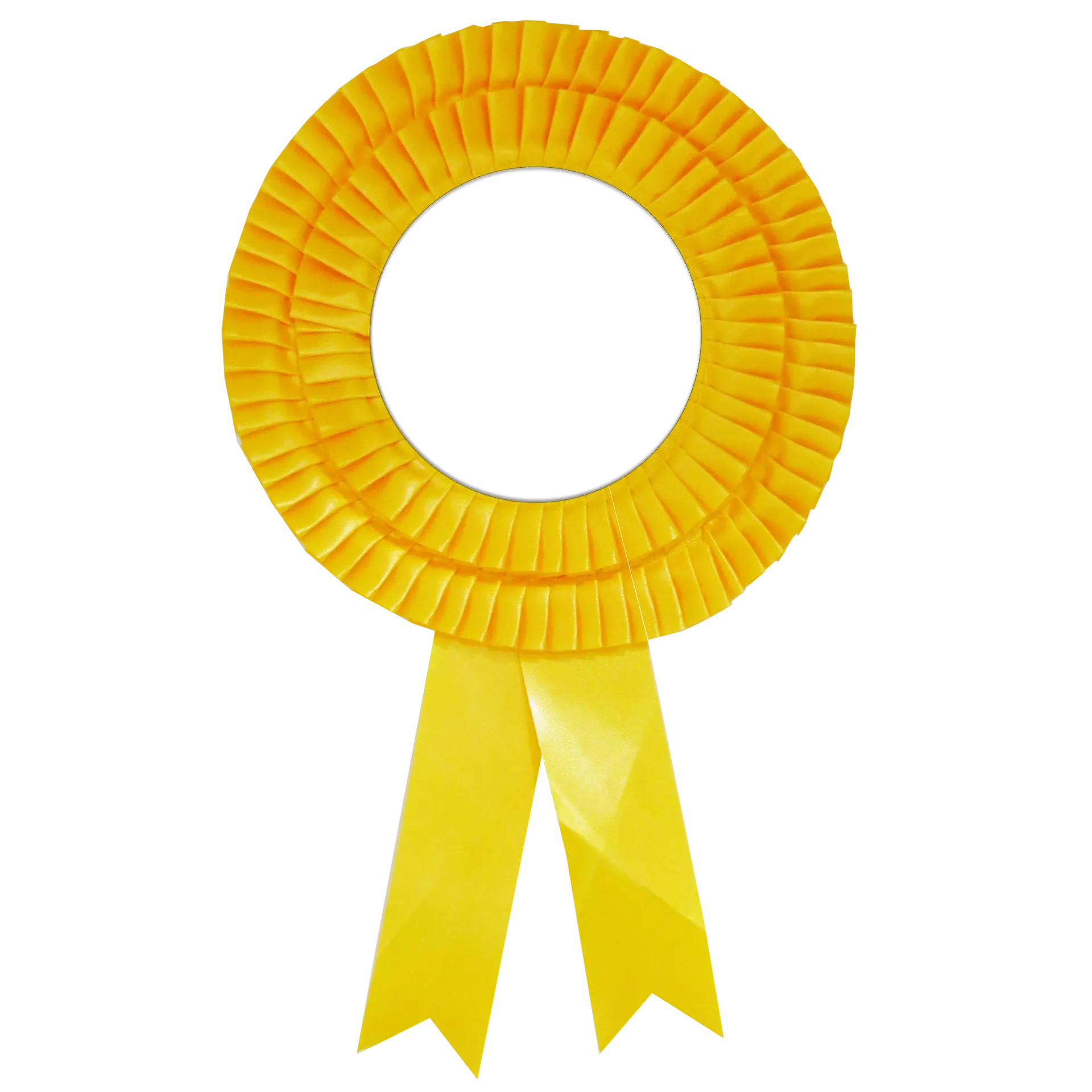 Ribbon Badge 2 Line (Yellow)