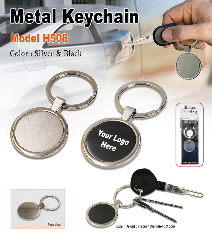 Metal Keychain H508 (Black)