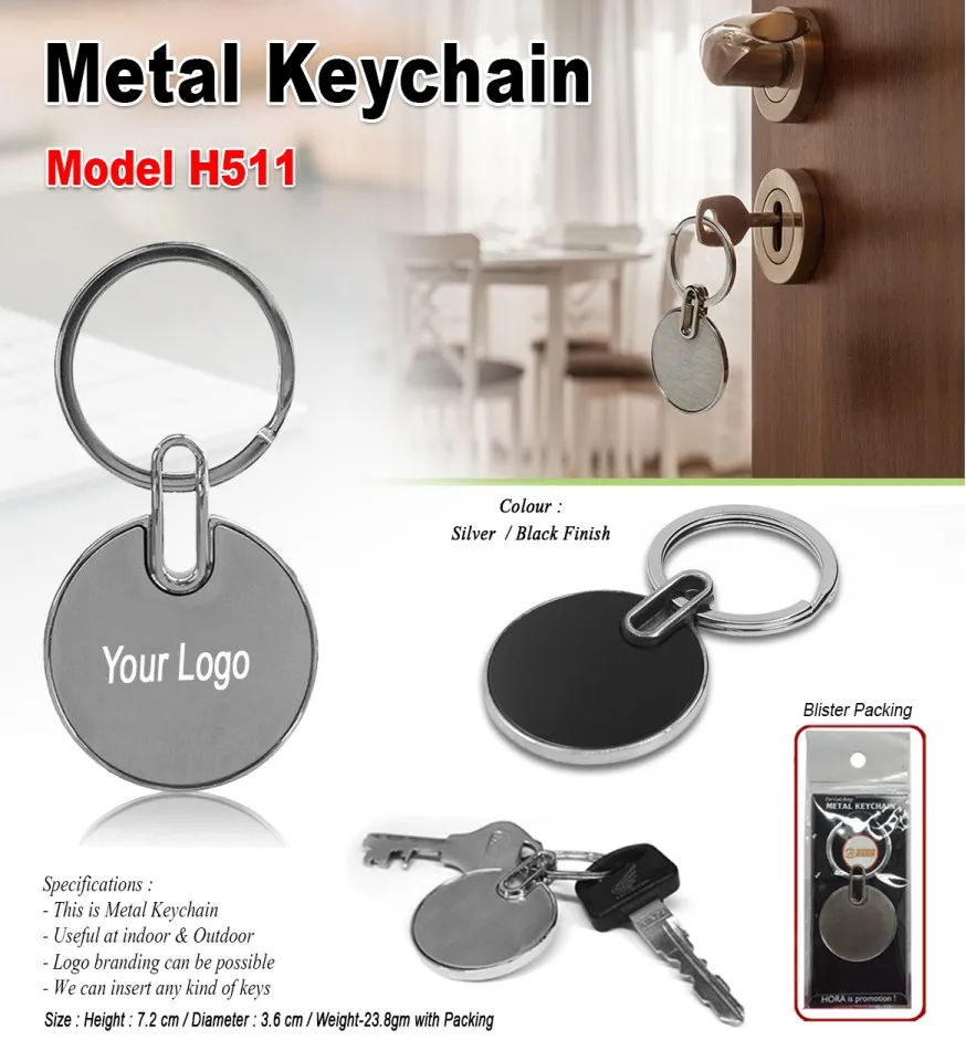 Metal Keychain H511 (Black)