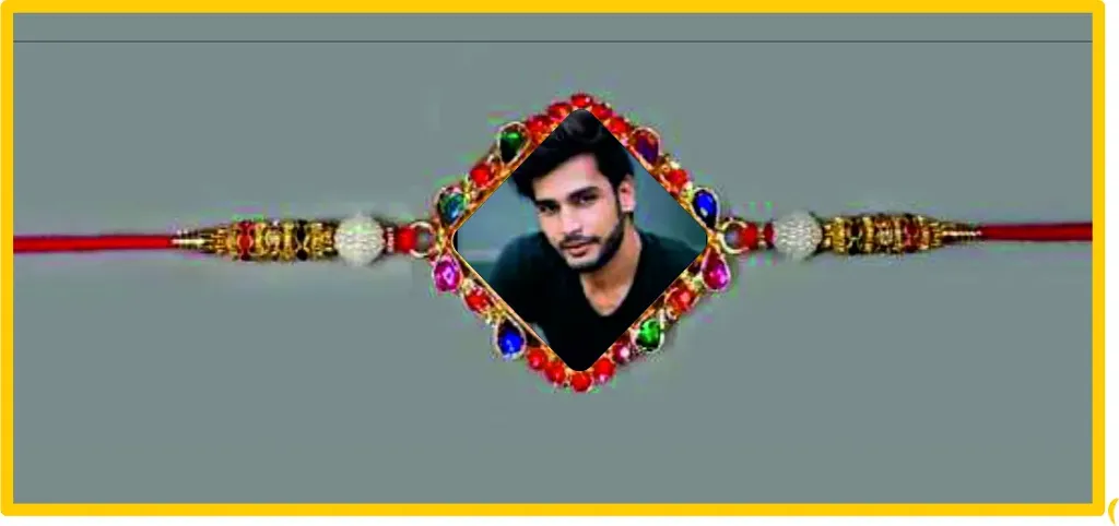 Metal Photo Rakhi - RR34