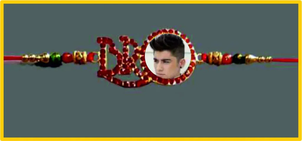 Metal Photo Rakhi - RR36